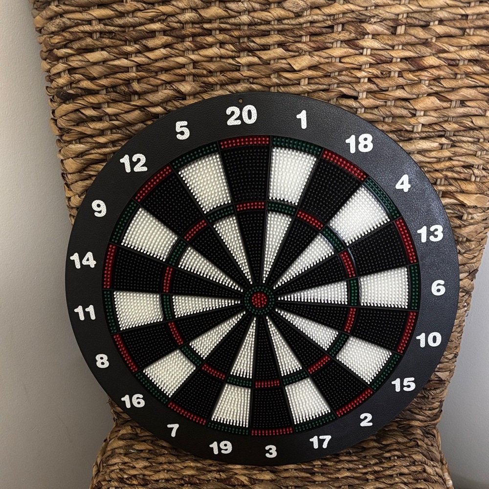 Classic Black and White Dartboard